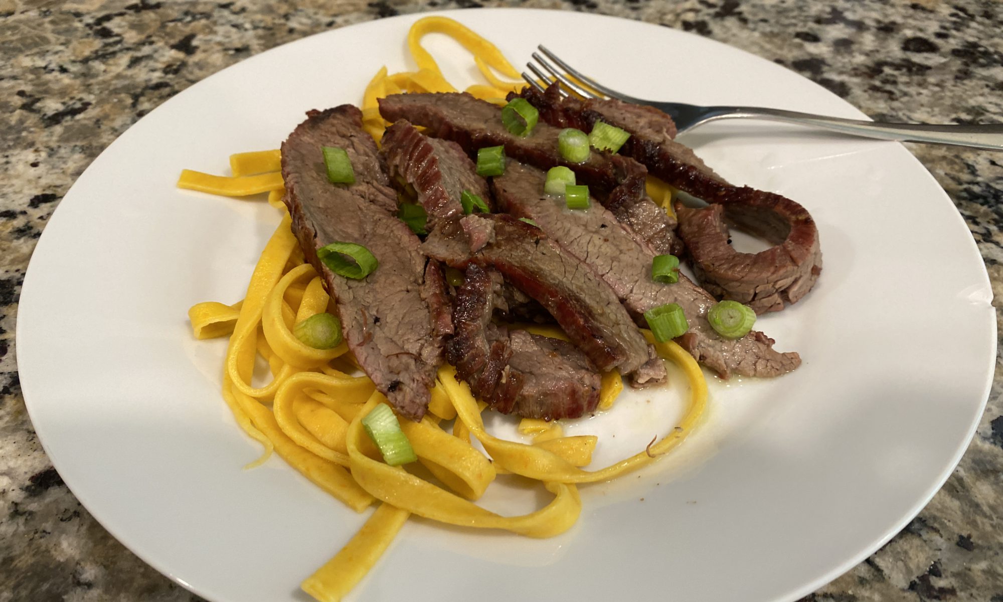 Chive Butter Skirt Steak and Pasta